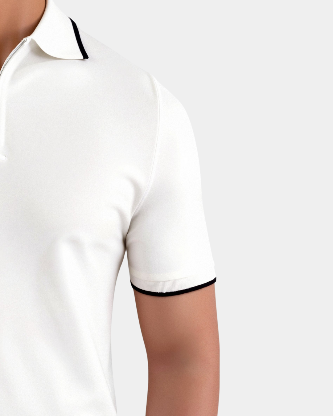 chic Reißverschluss Polo