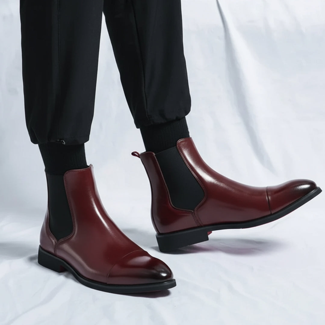 Elegante Herren Chelsea-Boots aus Leder