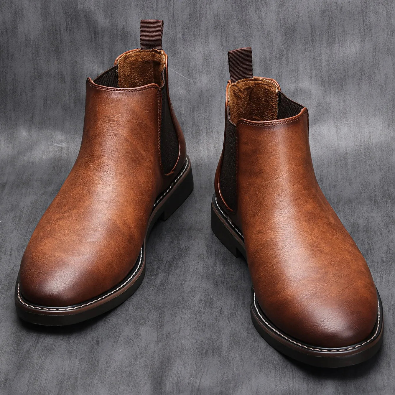 Herren Chelsea-Boots aus Leder