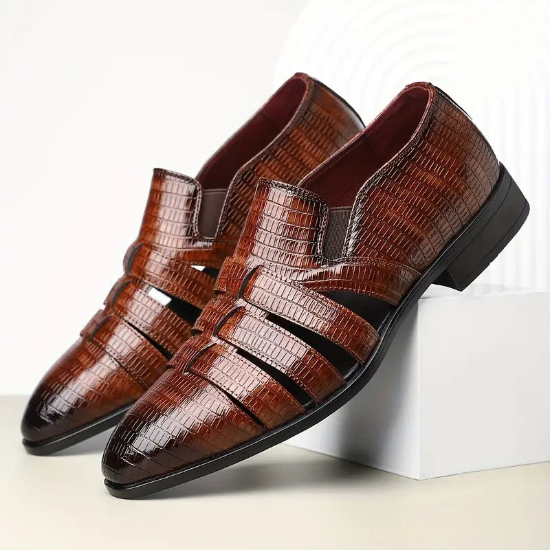 Oxford Ostrich Leather Loafers